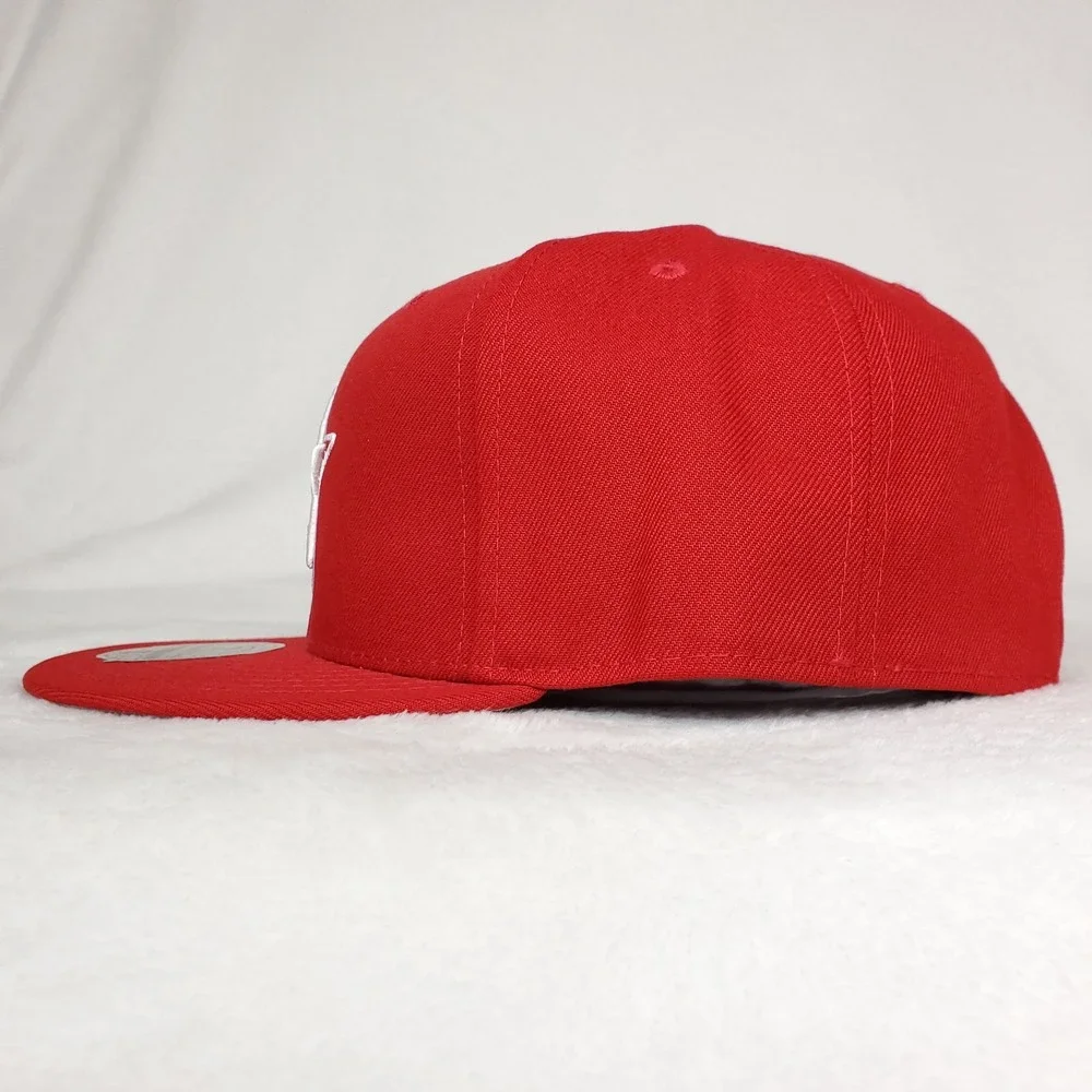 Houston Astros Mitchell & Ness MLB Fitted 7 3/4‎ Liberty Fit Hat Cap Red NWT